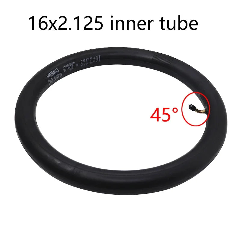 16x2.125 Tire for Electric Bicycle Motorcycle E-bike 16 Inch Inner Outer Tube Explosion Proof Wear Resistant Tyre