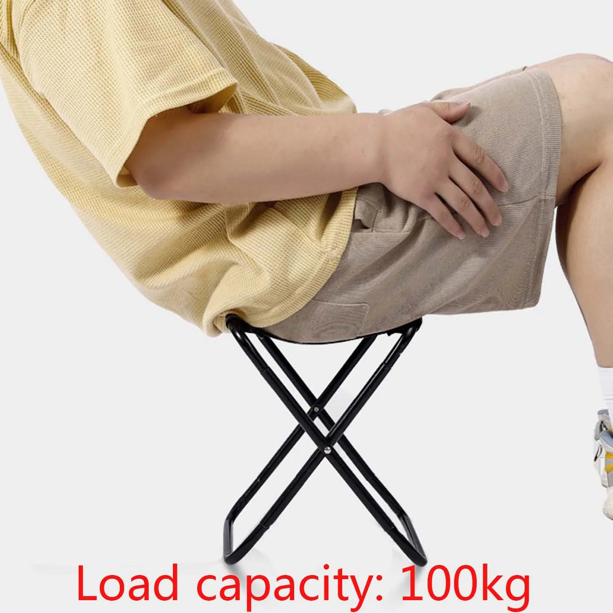 Portable Folding Chair Bench Fishing Stool Travel Camping Horse Stool Stools Train Subway Queuing Portable Stools Outdoor Tool
