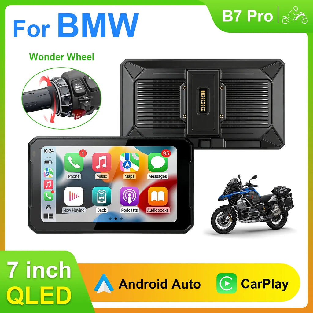 B7pro Wireless Andriod Auto Carplay Screen for Bmw XR M1000 R1200GS R1250GS S1000XR R1300GS 7 Inch Portable Motorcycle Navigator