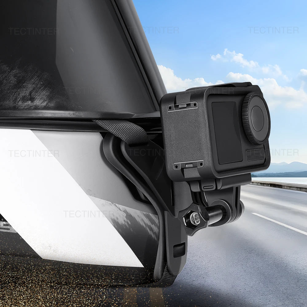 Motorcycle Helmet Chin Mount Strap for GoPro Hero DJI Osmo Insta360 SJCAM Bracket Holder for Action Sports Camera Accessories