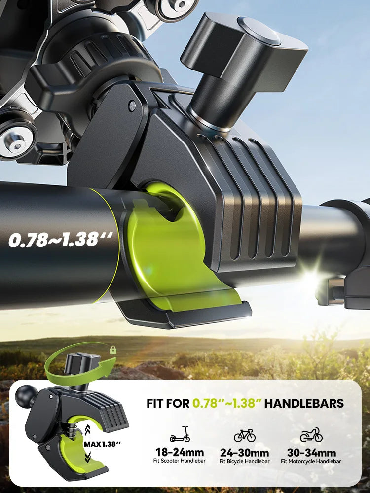Joyroom Mobile Support for the Car Phone Holder Universal Mobile Phone Stand Motorcycle Mountain Bike Road Bike 360° Rotatable