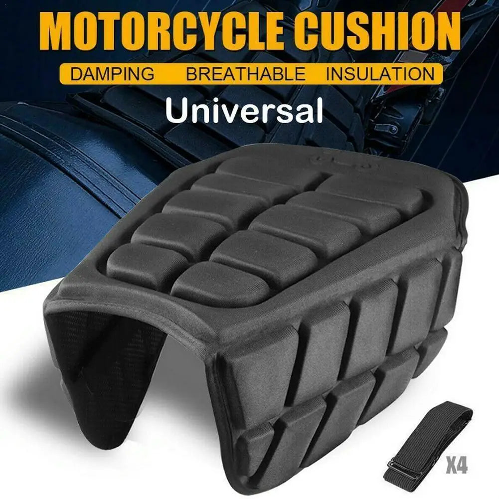 3D Shock Absorption Seat Cover Motorcycle Seat Cushion Soft Comfortable Anti Slip Breathable Electric Bike Accessorie