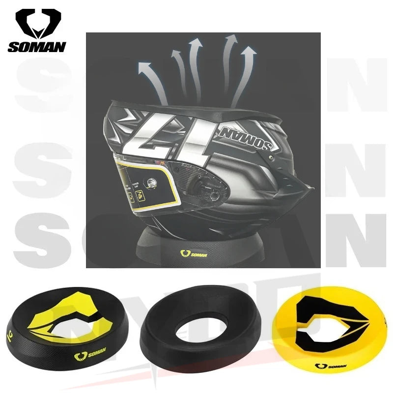 Motorcycle Helmet Stands Round Helmet Donut Ring Service Pad Portable for Clean Visor Remove Pads and Installing Equipments