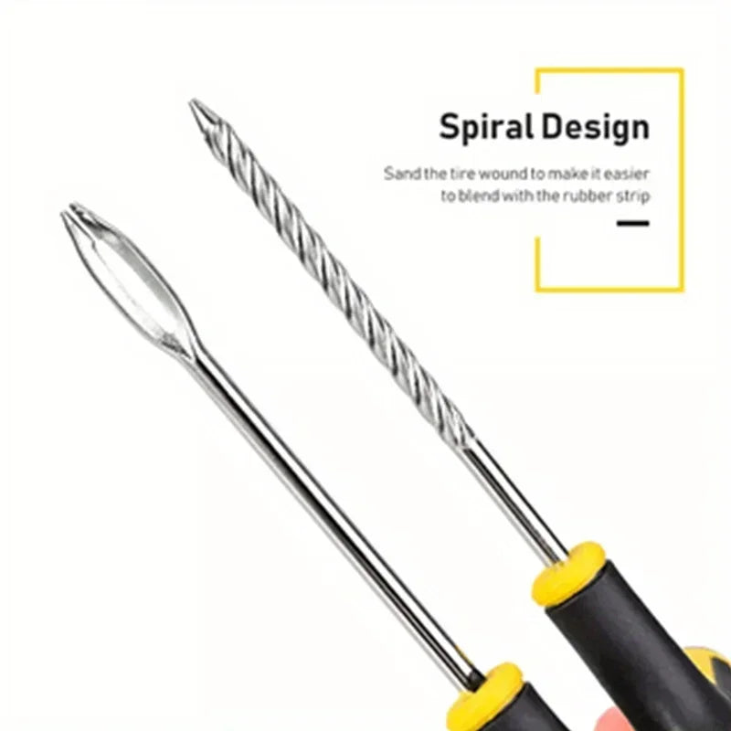 Clearance_Motorcycle Tire Repair Kit car Puncture Plug Tools Tyre Puncture Emergency for Tire Strips Stirring Glue Repair Tool K