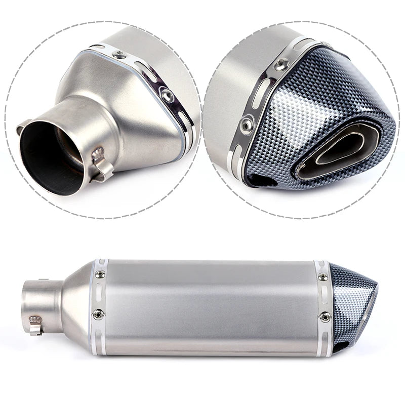 Universal Motorcycle EXHAUST Scooter Modified Muffler escape Slip On CBR 125 250 CB400 CB600 Z750