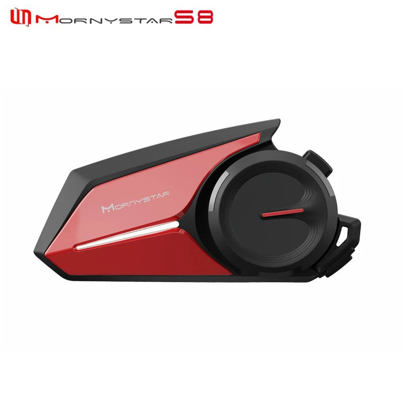 Mornystar S8 Intercom Bluetooth For Motorcycle Helmet Headset FM Music Sharing Helmet Communicator Up to 6 Rider