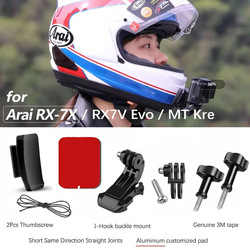 TUYU Premium Customized Helmet Aluminium Chin Mount for GoPro 13 Insta360 DJI Camera for SHOEI GT Air3 AGV ARAI HJC KLIM Helmets