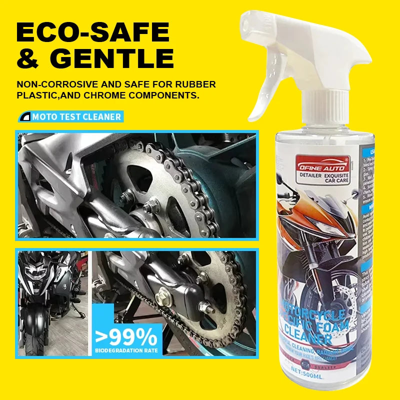 Multifunctional Motorcycle Special Foam Cleaner Oil Stain Removal Cleaning Leather Seat Foam Cleaner Foam Maintenance