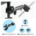 TELESIN Motorcycle Bike Monopod Bicycle Handlebar Panoramic Mount Invisible Selfie Stick Bracket for GoPro Hero DJI Insta360