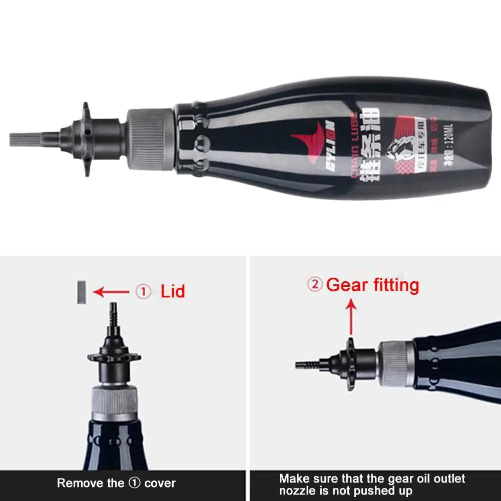 120ML Motorcycle Chain Oil Lubricating Oil Chain Wax F4U9 Noise Seal Prevention Oil Rust Vehicle Maintenance Lubricating Oil