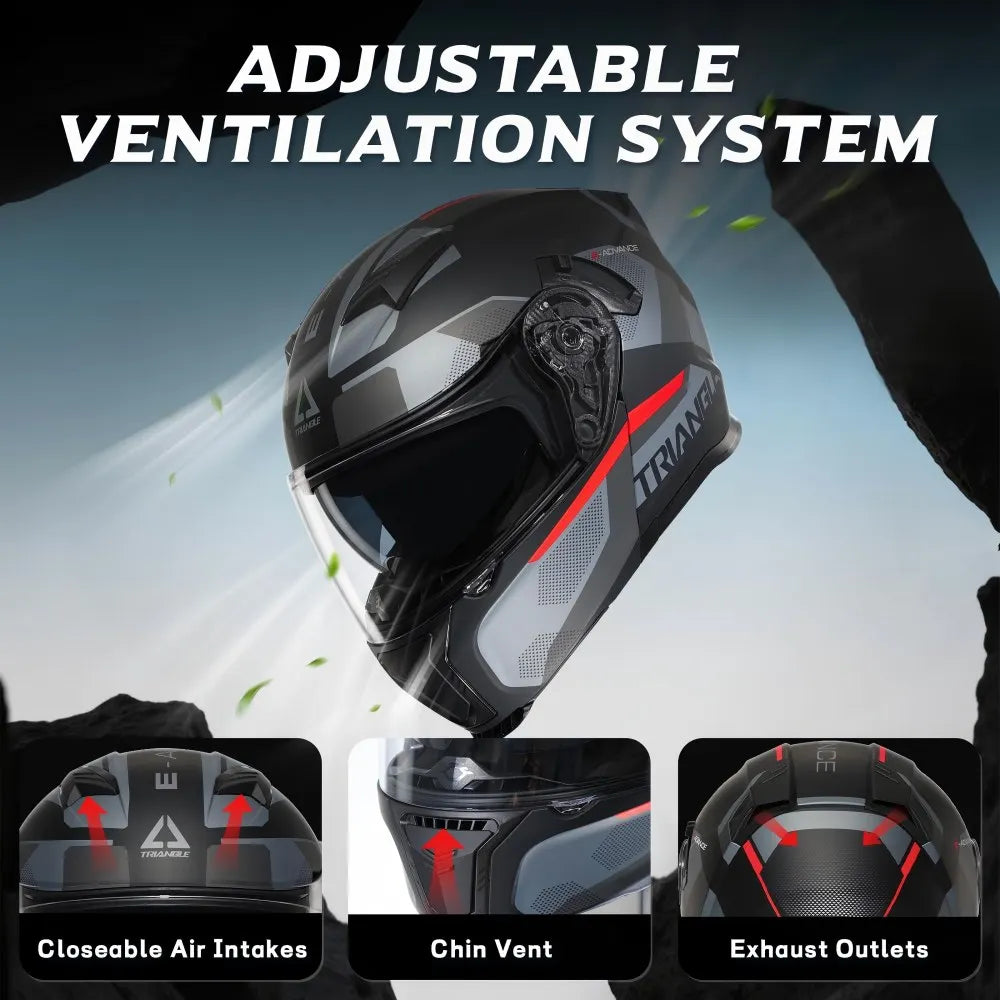 CYRIL Unisex Modular Motorcycle Helmet Dual Visor Adult Electric Scooter Helmet Men and Women Size M-XXXL