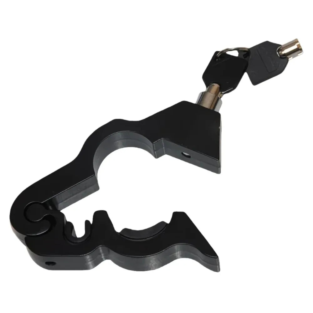 Universal Aluminum Alloy Motorcycle/Bicycle Handlebar Lock - Heavy Duty Anti-Theft for ATV/Dirt/Street Bikes, Tool-Free Install