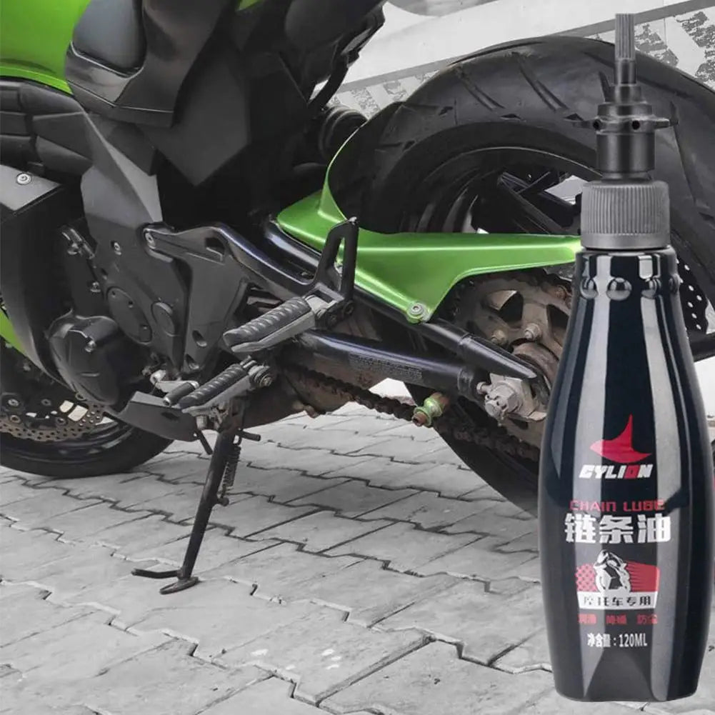 120ML Motorcycle Chain Oil Lubricating Oil Chain Wax F4U9 Noise Seal Prevention Oil Rust Vehicle Maintenance Lubricating Oil