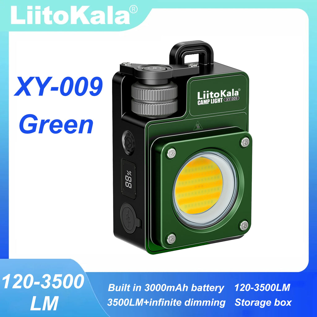 LiitoKala XY-009 Portable Rechargeable LED Camping Light Multi-Functional Carry-On Outdoor Activity Long Life