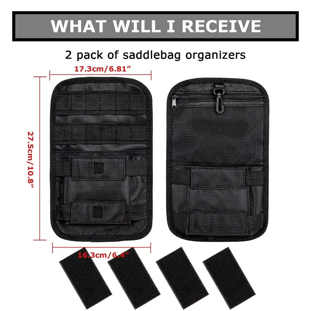 Motorcycle Saddlebag Organizer Hard Bags Storage Case for Harley Touring Street Glide Electra Glide Dyna Sportster Organizer Bag