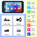 Dual Screen Bluetooth Motorcycle Navigation GPS Display IP67 Waterproof Carplay with Helmet Intercom Support Moto Accessories