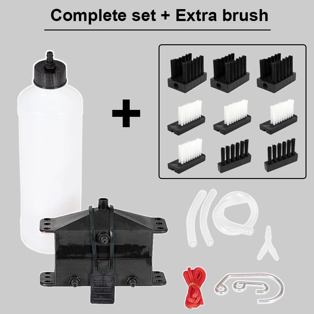 Motorcycle Chain Cleaning Machine Kit for Yamaha R7 R1 Tools for Ducati Panigale V2 for Honda Africa Twin 1100 for Kawasaki Ktm