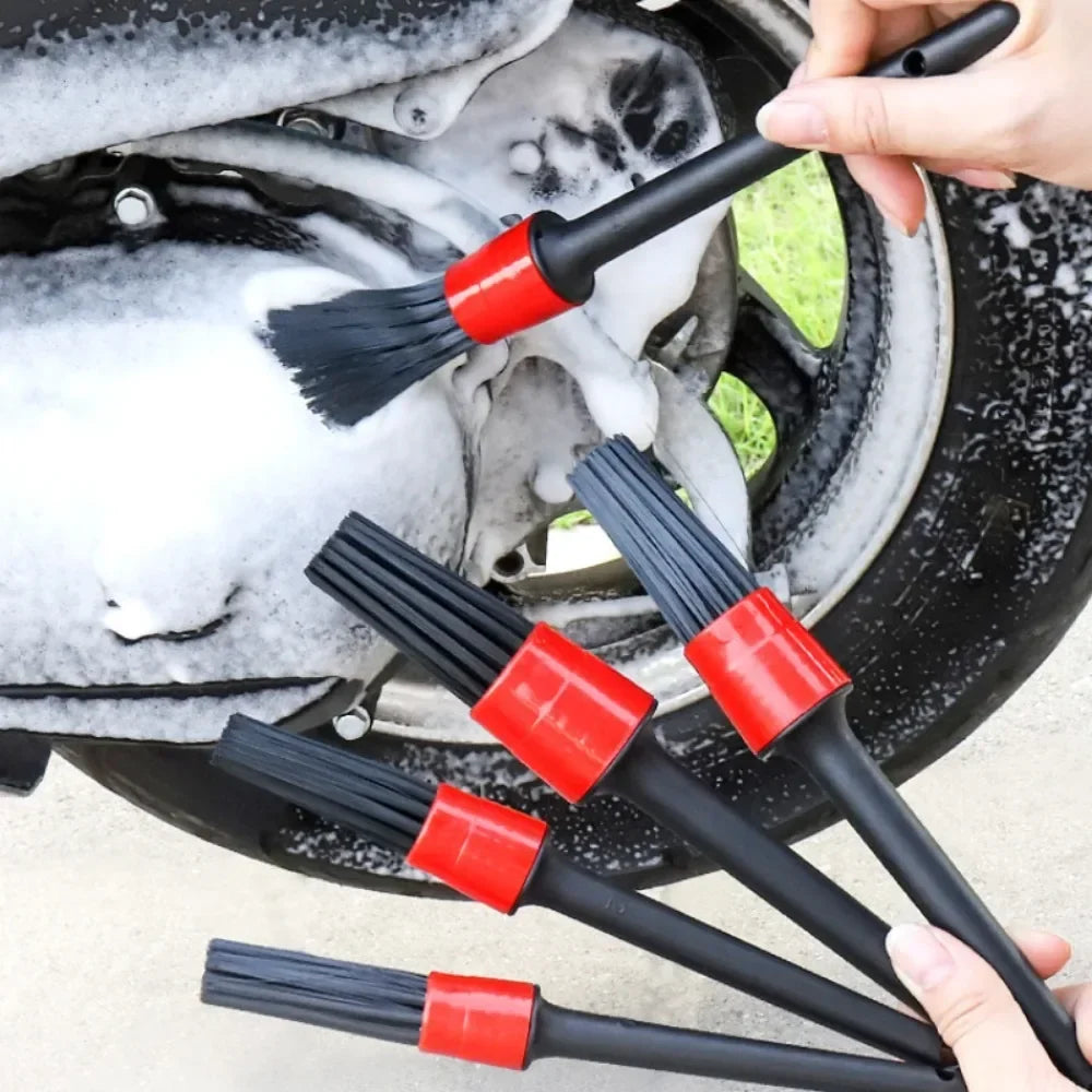 Motorcycle wheel hub gap details Cleaning brush Tire brush cleaning rim gap special brush car wash brush tool