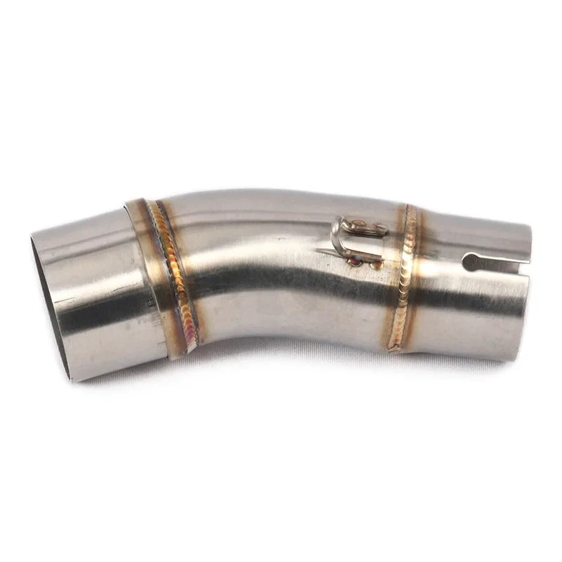 51mm Motorcycle Exhaust Pipe Middle Link Tubo de Escape Muffler System  For Kawasaki Ninja 400 Z400 Z250 2017-2021