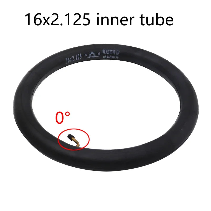 16x2.125 Tire for Electric Bicycle Motorcycle E-bike 16 Inch Inner Outer Tube Explosion Proof Wear Resistant Tyre