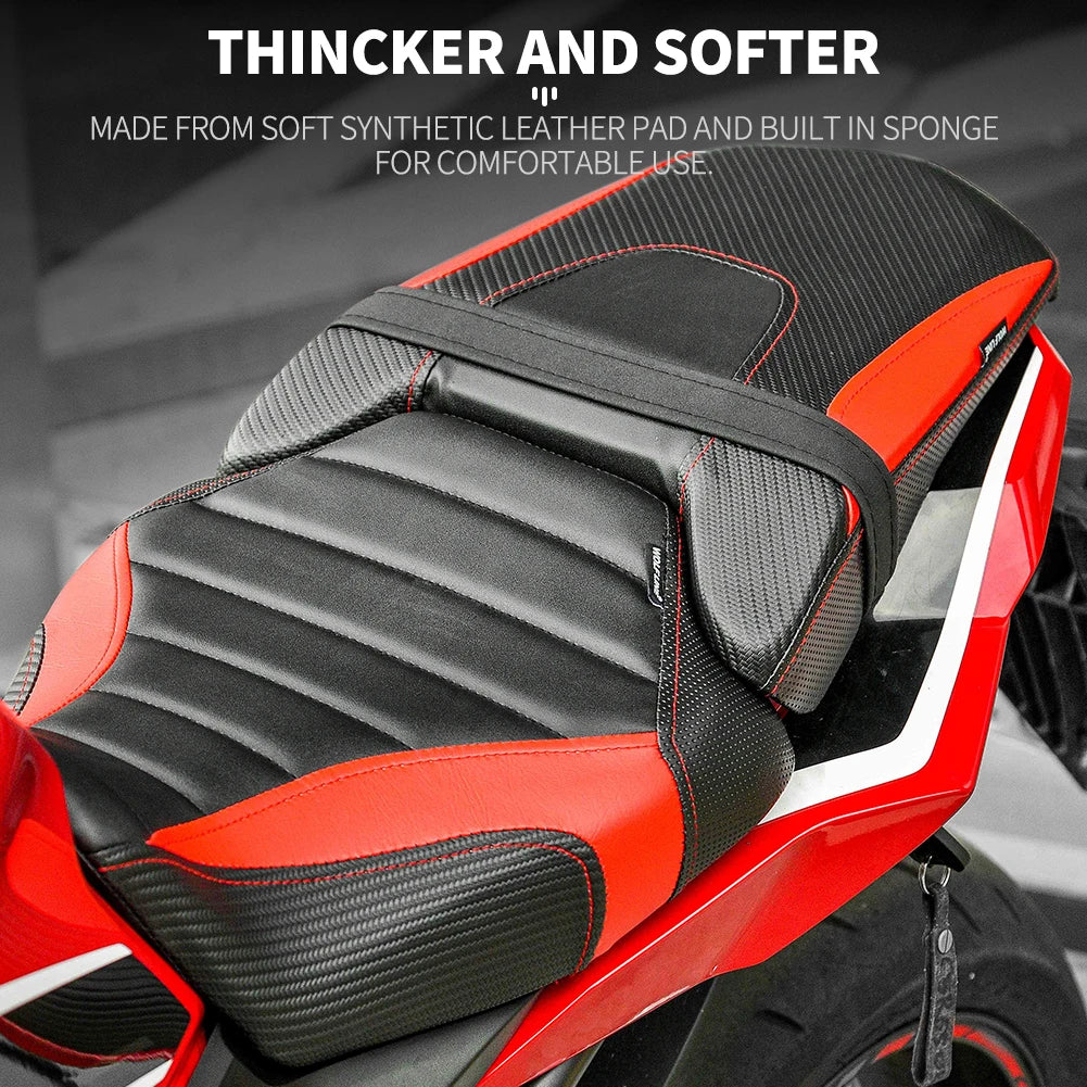 WOLFLINE Rider & Passenger Seat Saddle Cushion for Honda CB650R CBR650R 2019-2023 Front Rear Seat Cushion Pillion
