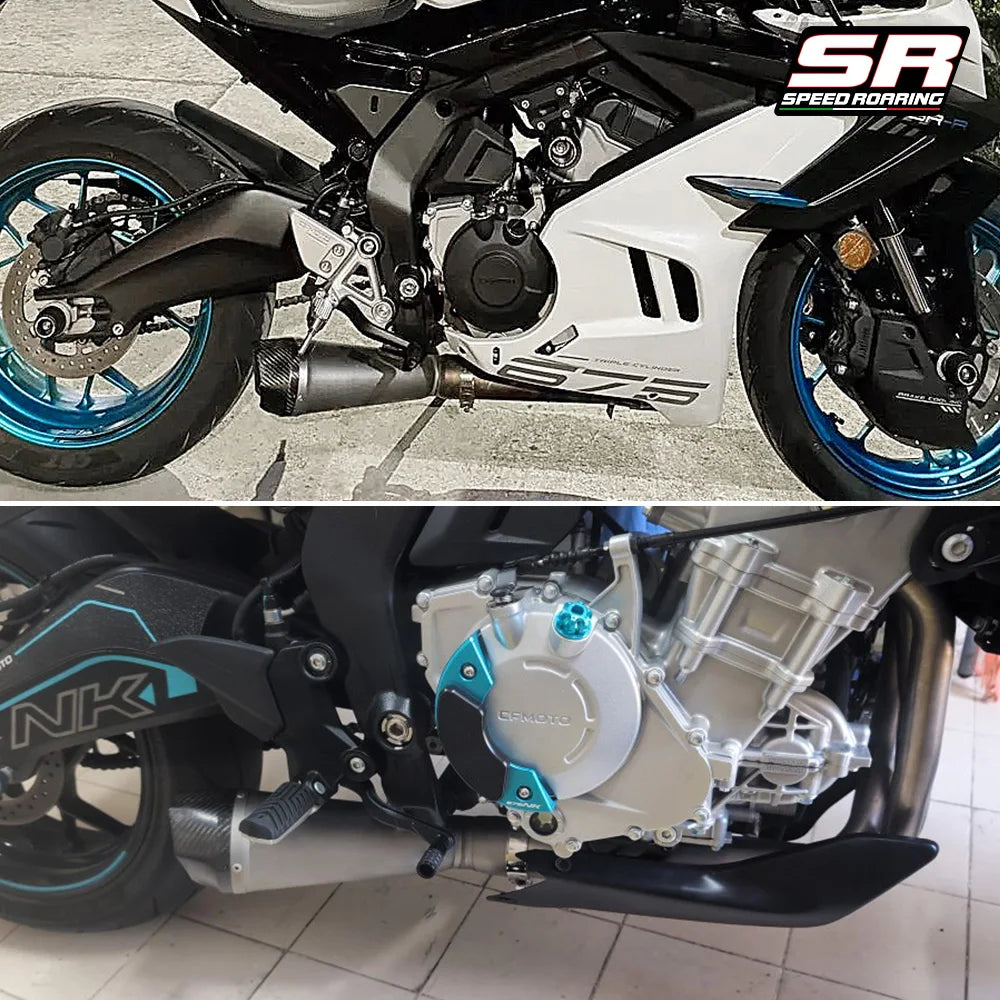 For 675SR 675SS full system 675sr cfmoto 2024 2025 51mm Slip On Exhaust System Header Pipe Exhausts Pipes