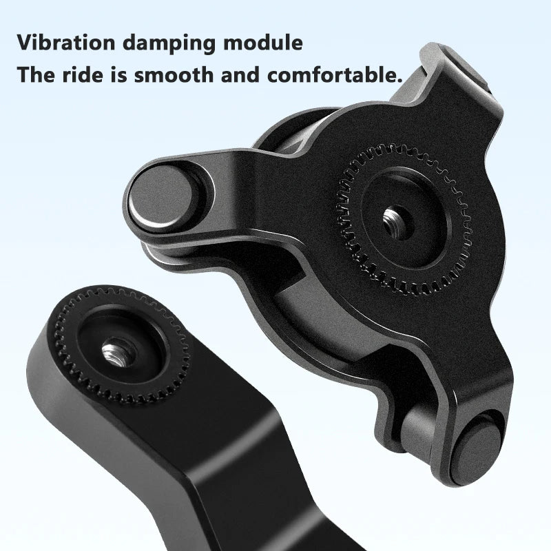 Universal Phone Holder with Shock Absorber Suitable for Bicycle and Motorcycles Compatible for IPhone Android Samsung Phones.