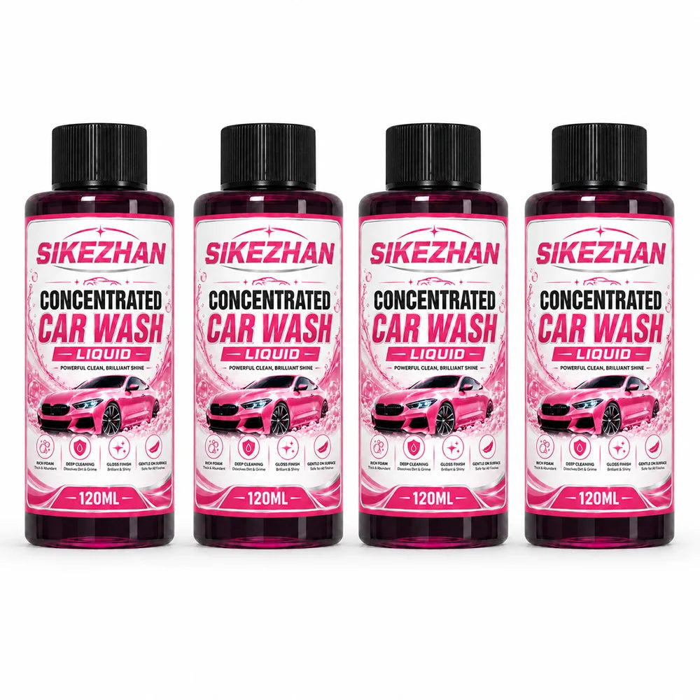 SIKEZHAN 100ml Concentrated Car Wash Liquid High Foam Auto Shampoo Exterior Cleaner for Car Motorcycle Bike Paint Care Detail