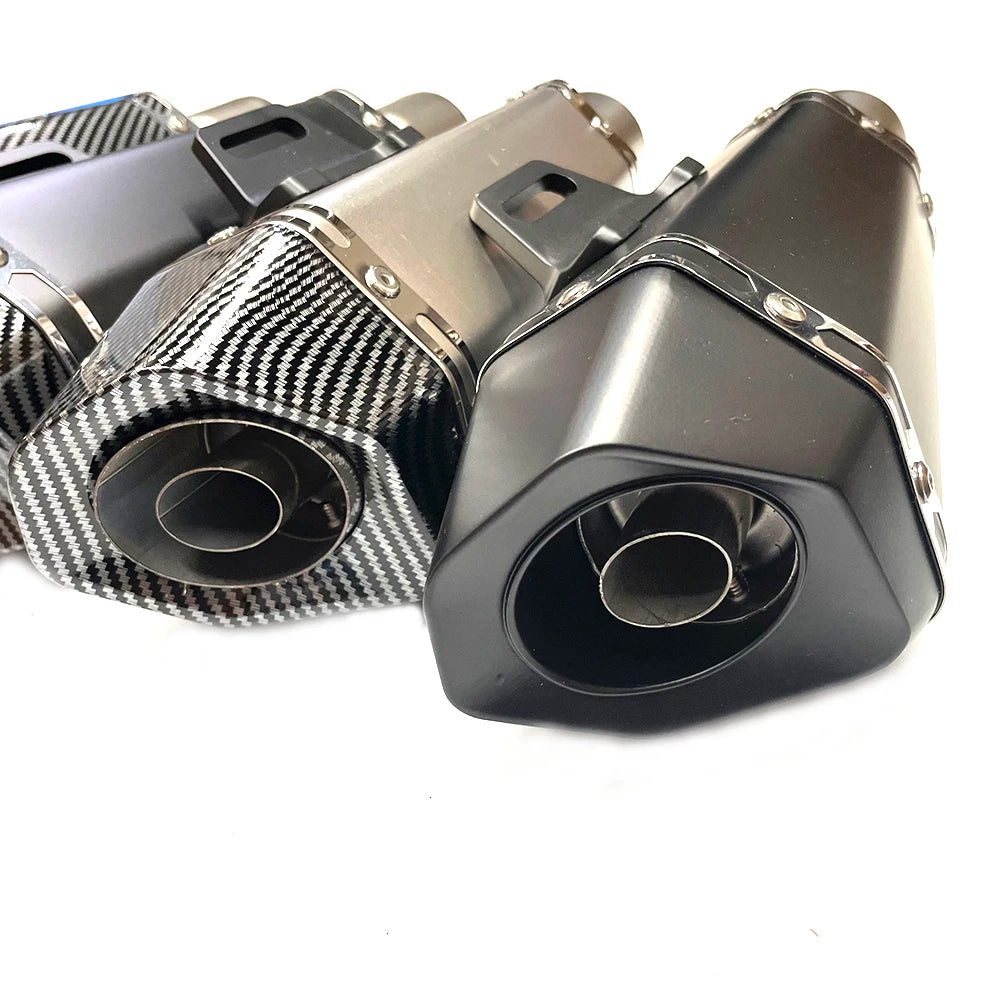 51mm Universal Inlet Motorcycle Exhaust R11 Muffler with DB killer for ninja650 Z750 Z800 mt03 R6 R3 R25 Z400 Z900 MT07 MT09
