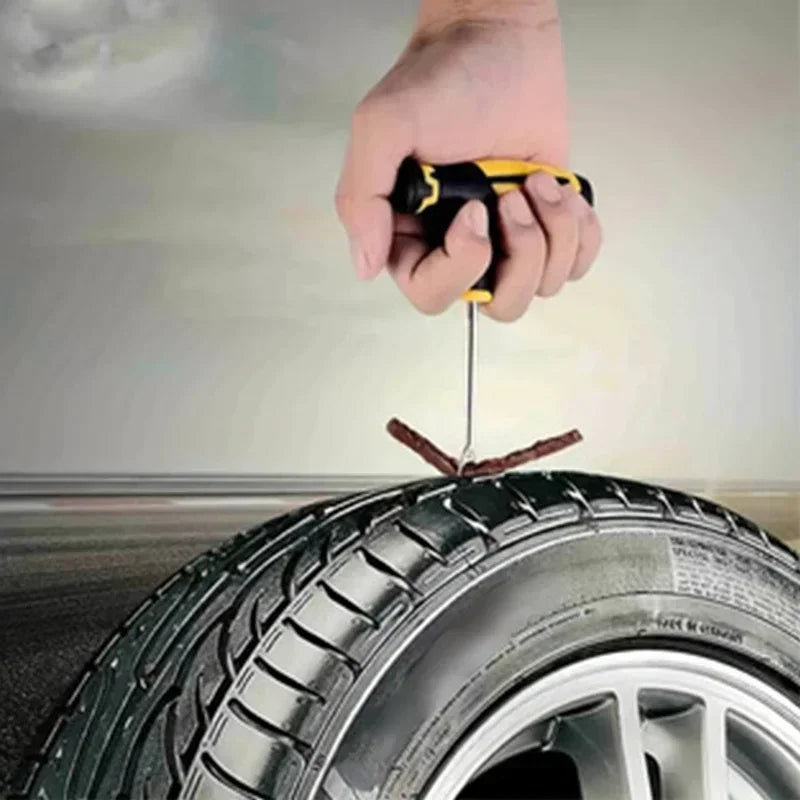 Clearance_Motorcycle Tire Repair Kit car Puncture Plug Tools Tyre Puncture Emergency for Tire Strips Stirring Glue Repair Tool K