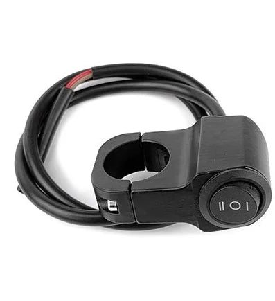 22mm 7/8in Motorcycle Handlebar Headlight ON/OFF Switch Light Button Aluminum Alloy Fog Spotlight Switch