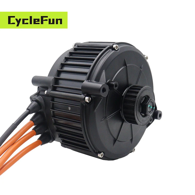 QS165 5KW Peak 10KW 6500RPM 48V-96V QS Mid-Drive Motor With ND72680 BLDC Sine Wave Controller For Electric Motorcycles Scooter