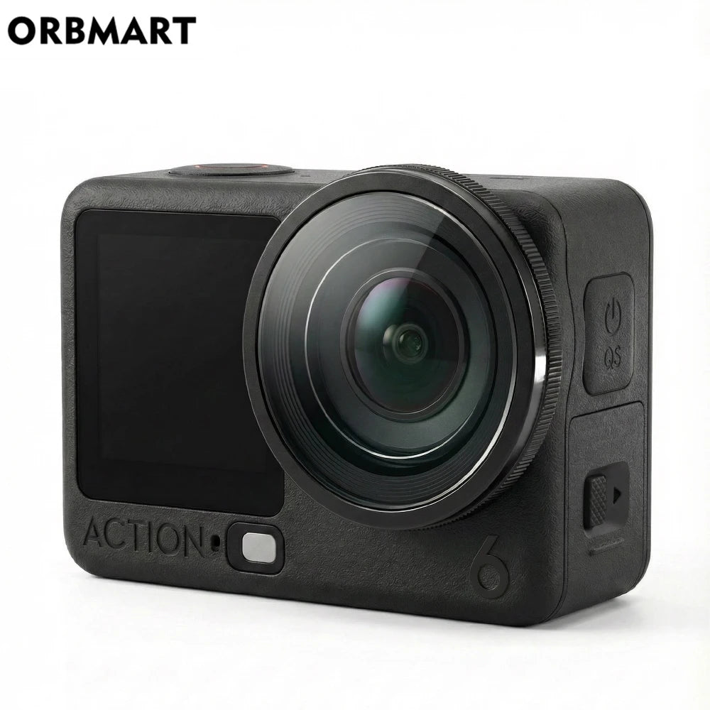 185° Ultra Wide Angle Lens for DJI Osmo Action 6 HD Optical Glass Filter Action Camera Accessories Quick Install