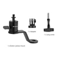 PULUZ Motorcycle Rearview Mirror Aluminum Alloy Action Camera Holder Mount