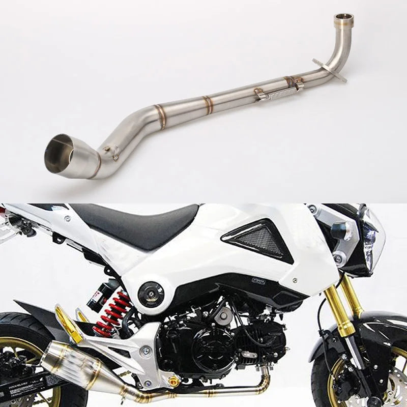 For Honda  Msx125 2013 2014 2015 2016 2017 2018 2019 2020 Grom Msx125 125Msx Escape Motorcycle Exhaust Header Link Pipe Slip-On exhaust pipe