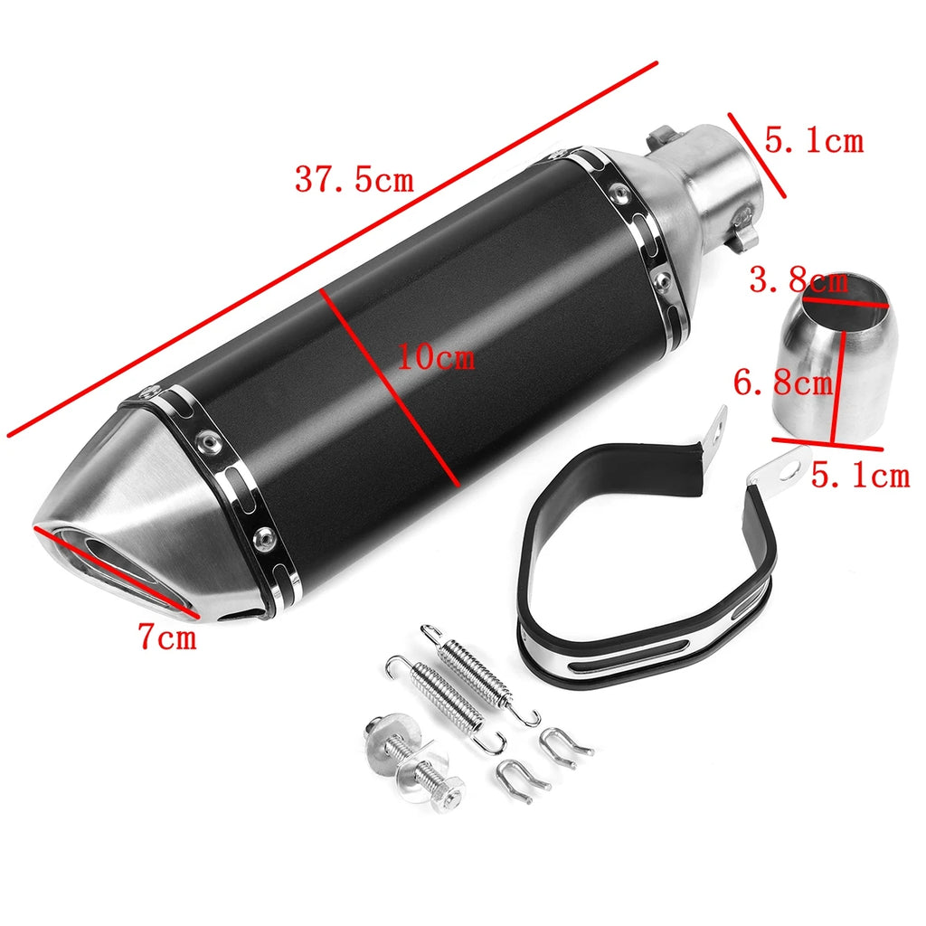 Universal Motorcycle EXHAUST Scooter Modified Muffler escape Slip On CBR 125 250 CB400 CB600 Z750