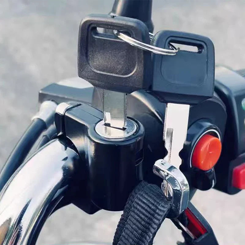 Helmet Lock for Motorcycle Scooter Atv Bicycle Universal Security Anti-theft Handlebar Lock 20mm-26mm with Keys Handle Locks