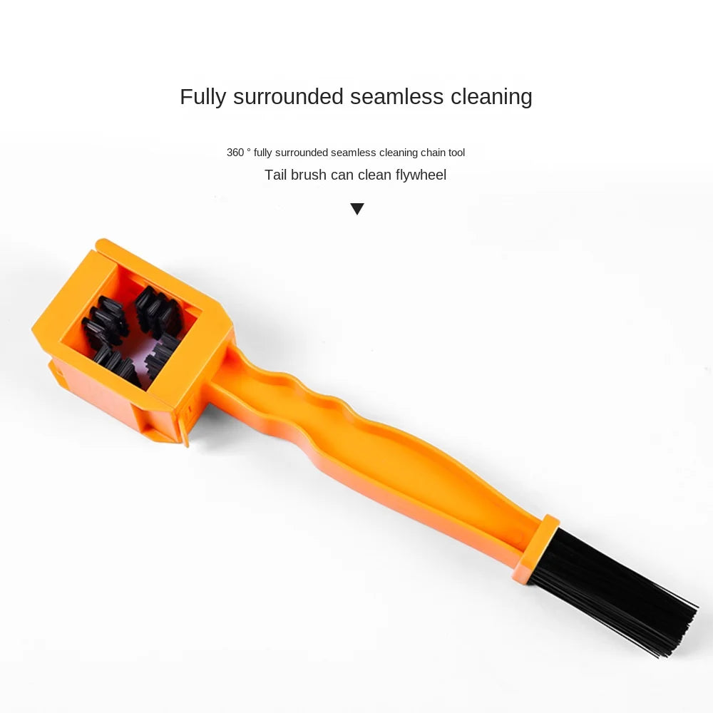 Chain Cleaner Tire Brush Outdoor Riding Cleaning Tools Mountain Motorcycle Fitting Cleaning Convenient Maintenance Kit