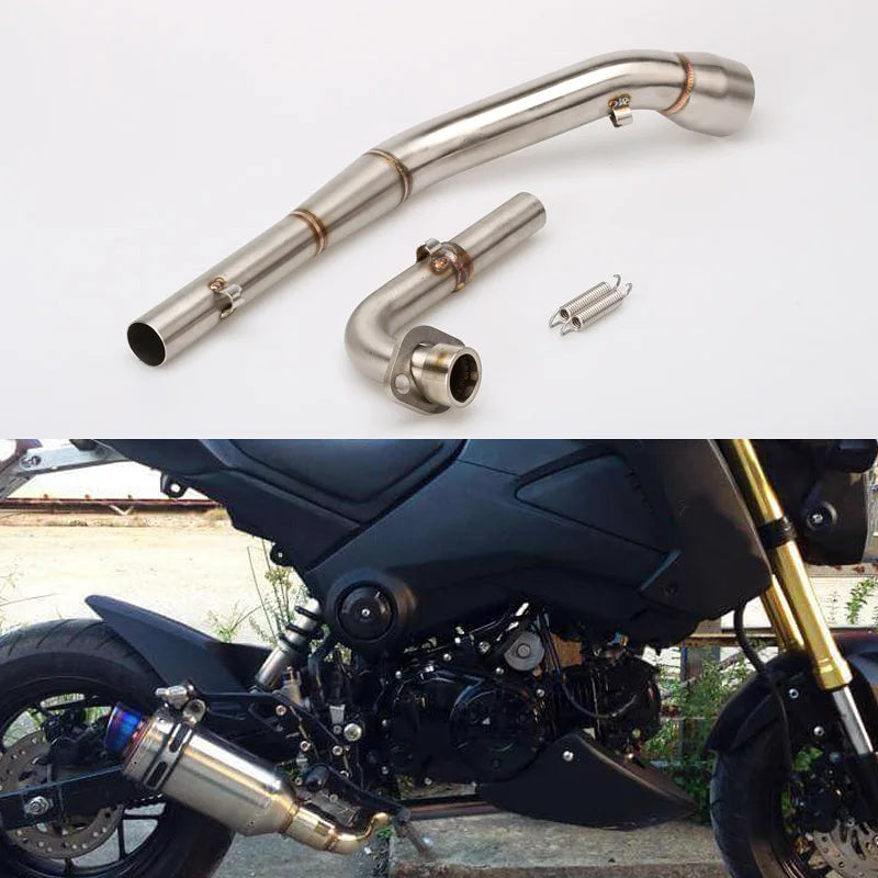 For Honda  Msx125 2013 2014 2015 2016 2017 2018 2019 2020 Grom Msx125 125Msx Escape Motorcycle Exhaust Header Link Pipe Slip-On exhaust pipe