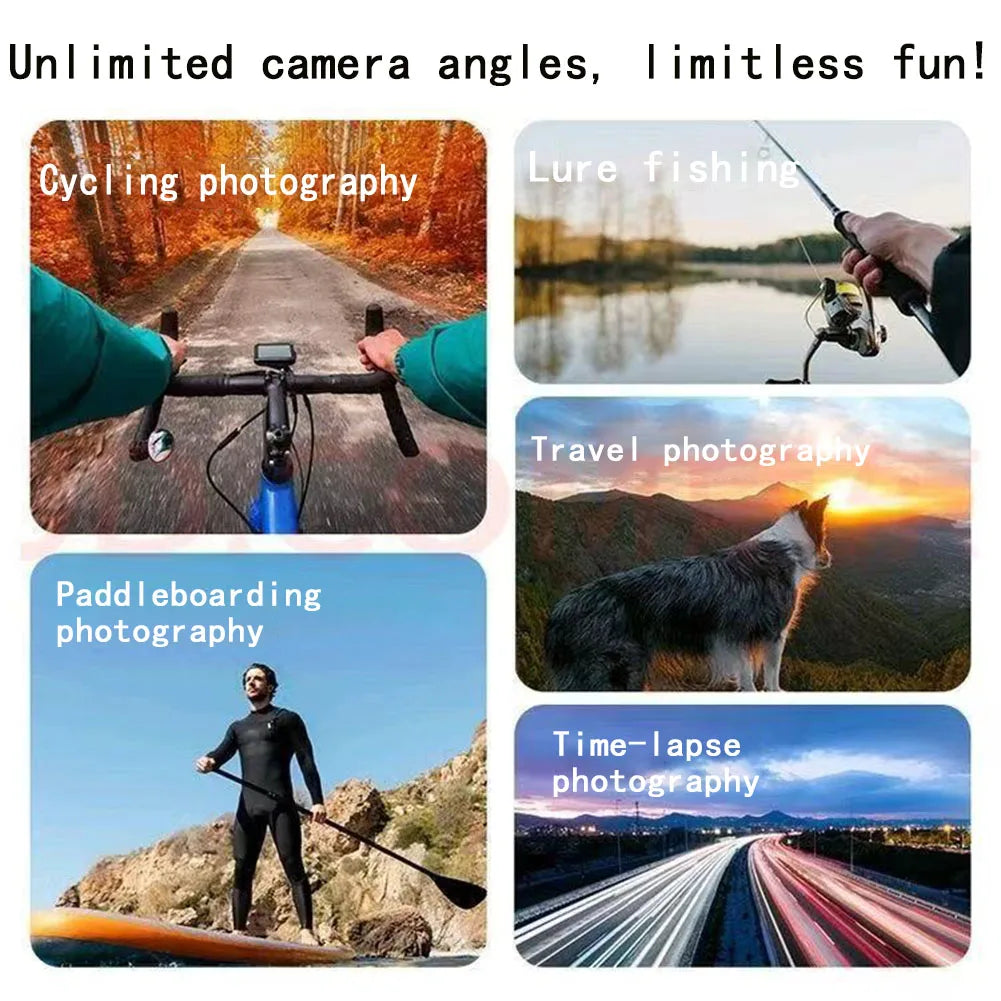 Motorcycle Chin Stand Mount Helmet Holder for DJI Action 6 Full Face Holder for GoPro SJCAM SJ4000 AKASO Action Camera Accessory