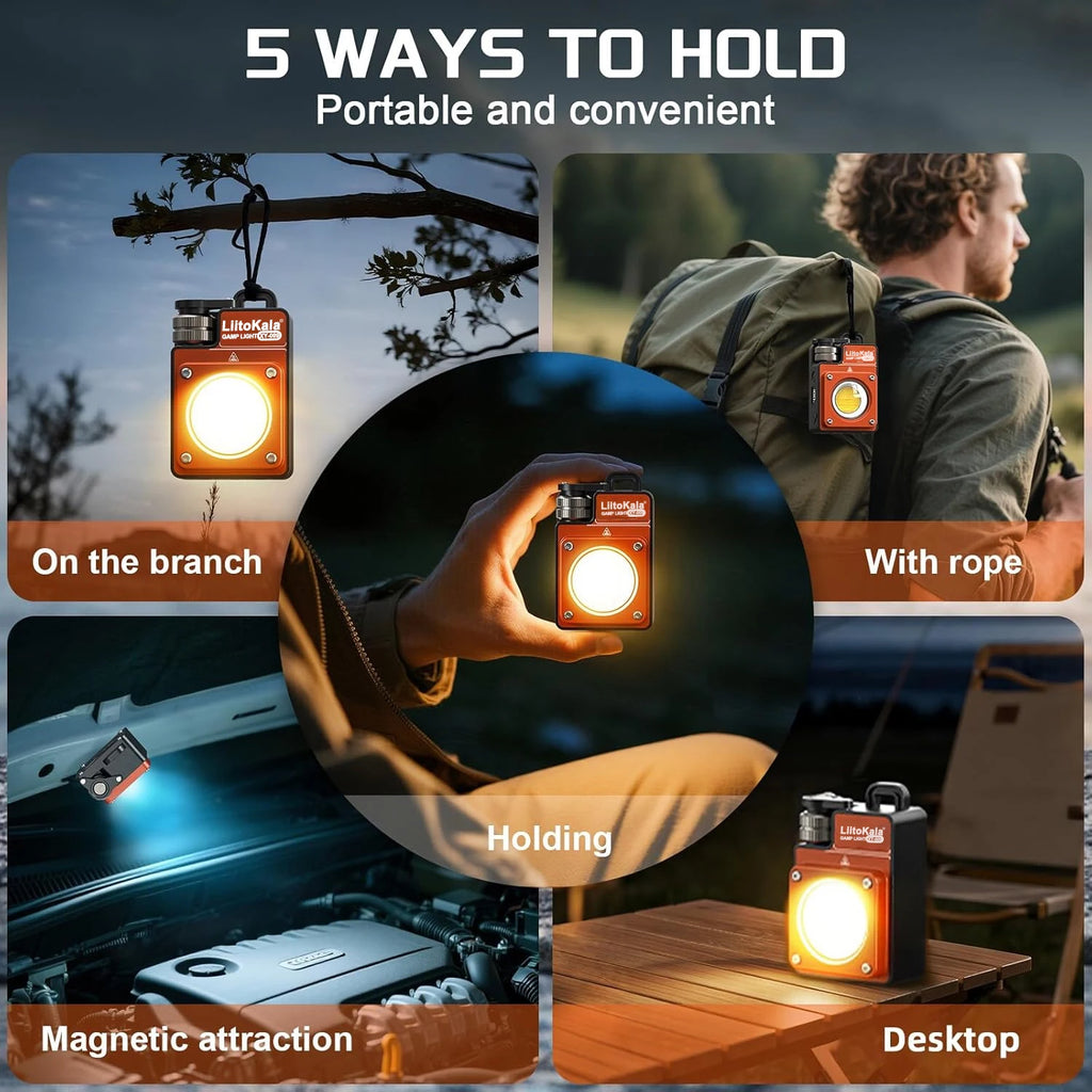 LiitoKala XY-009 Portable Rechargeable LED Camping Light Multi-Functional Carry-On Outdoor Activity Long Life
