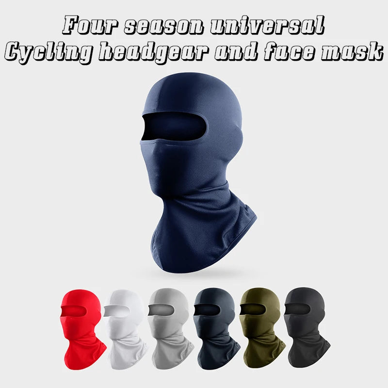 1PCS Motorcycle Face Mask Outdoor Cool Sunscreen Balaclava Lycra Moto Biker Wind Cap Mask Windproof Bicycle Cycling Headgear