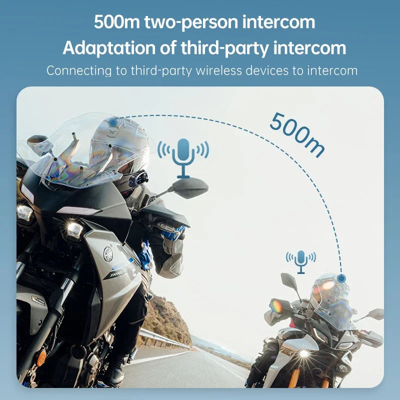 Q29 Motorcycle Helmet Headset Recorder 1080P HD Wireless Communicator Moto Dash Camera Wide-angle Waterproof WiFi Video Recorder