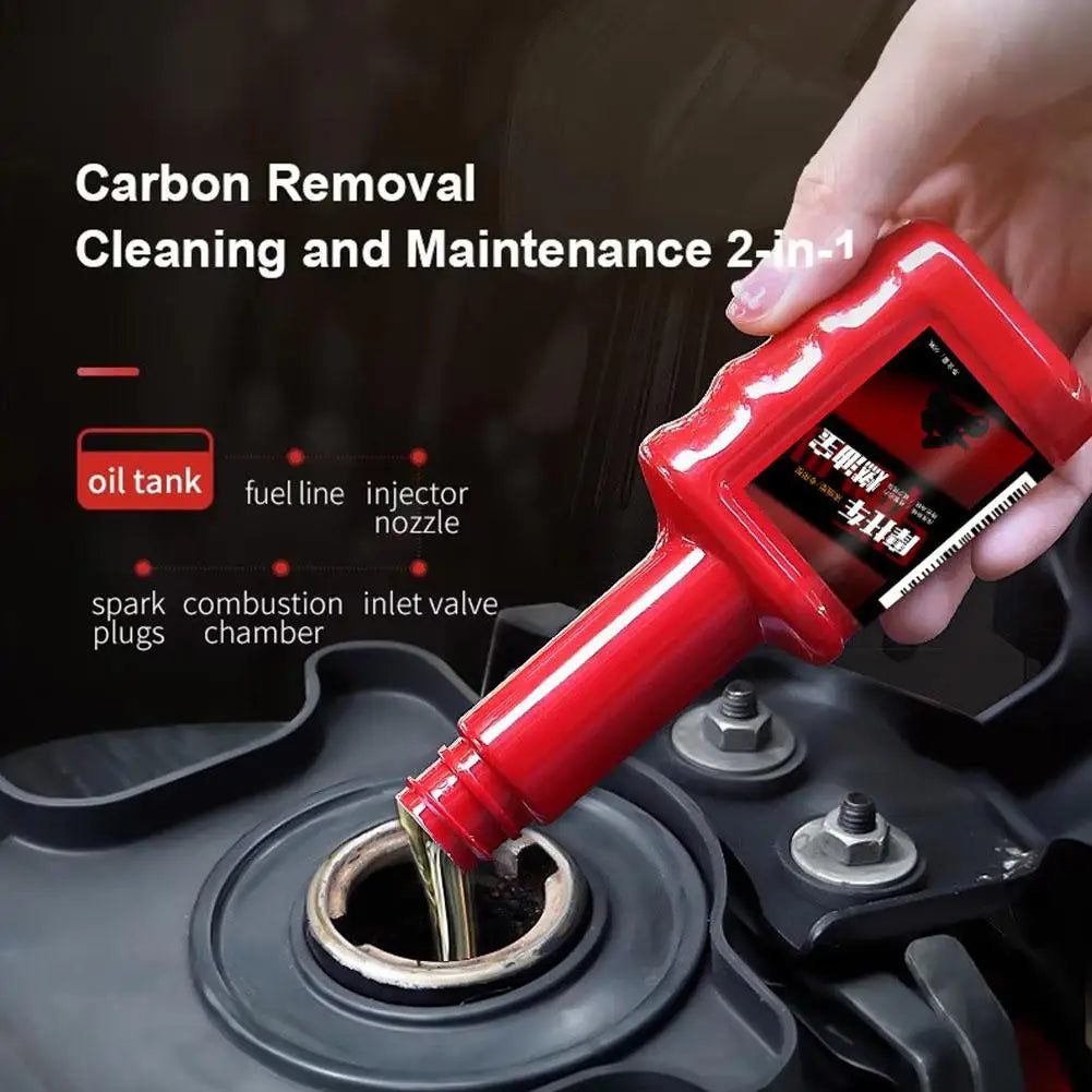 60ml Motorcycle Fuel Additive Engine System Cleaning Reduces Carbon Build-Up Lubricates Energy Saver Engine Performance Enhancer