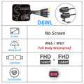 SYS VSYS Dual Motorcycle DVR 1080P Action Camera Recorder Front & Rearview Waterproof Motorcycle Dash Cam Black Night Vision Box