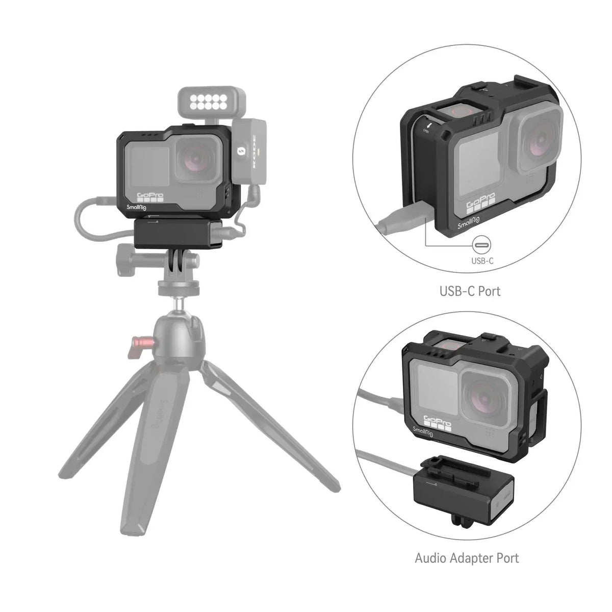 SmallRig Full Cage Action Camera Protection Frame for GoPro Hero 13 / 12 /11 / 10 / 9 Black 3083C