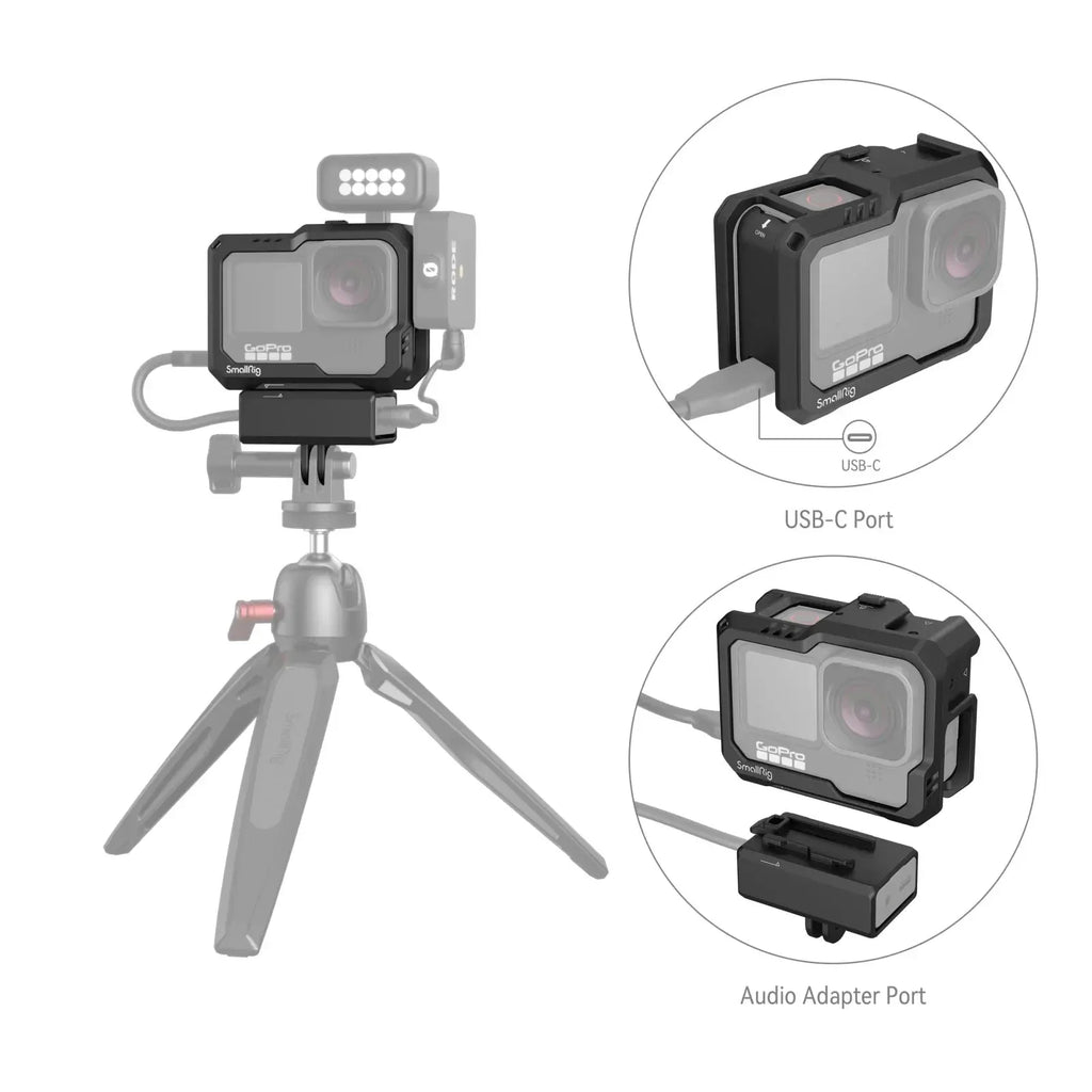 SmallRig Full Cage Action Camera Protection Frame for GoPro Hero 13 / 12 /11 / 10 / 9 Black 3083C