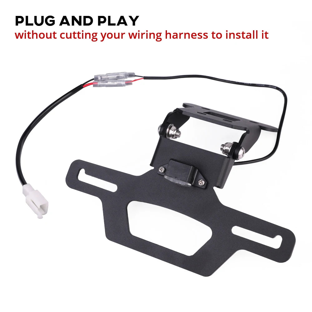 Tail Tidy License Plate Holder For KAWASAKI NINJA 250 400 Z250 Z300 Z400 2018-2014 Motorcycle Fender Eliminator Frame Bracket
