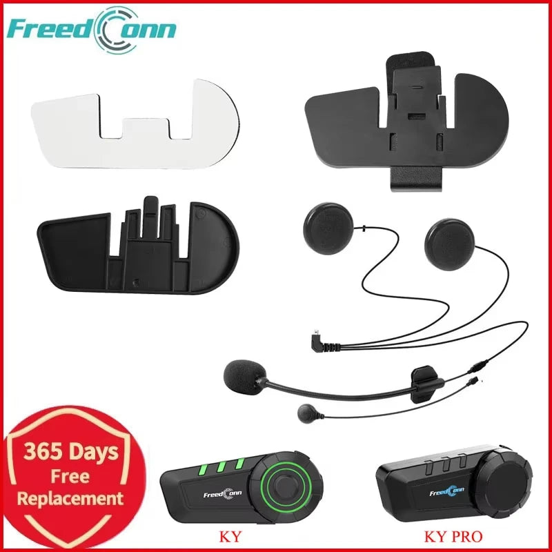 Freedconn Clip Mount Glue Base Bluetooth Helmet Interphone Microphone Headphone Headset Accessories for Ky Ky pro