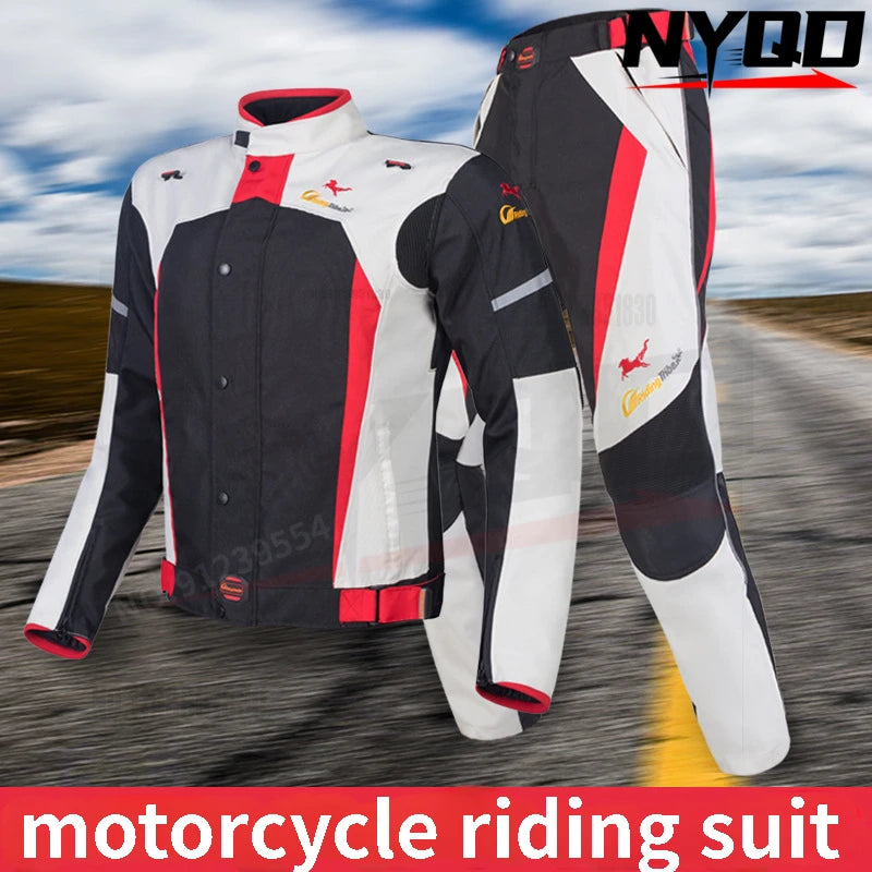 Riding Tribe motorcycle riding suit men winter waterproof anti-fall warm motorcycle off-road jacket 4 seasons motorcycle suit